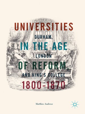 cover image of Universities in the Age of Reform, 1800–1870